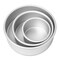Last Confection Aluminum 3-Piece Round Cake Pan Sets - Professional Bakeware